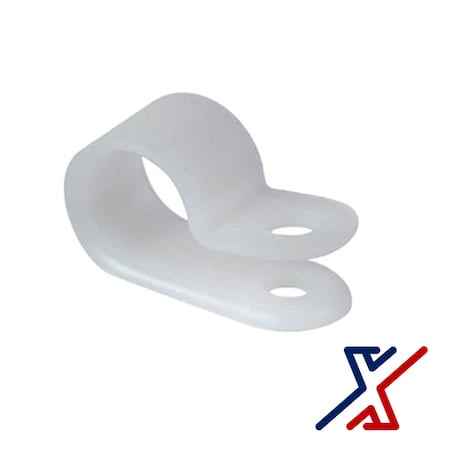1/4 White Nylon Cable Clamp (20 Clamps), 20PK